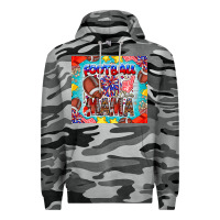 Slate Camo Football Mama Premium Hoodie - CowhideDigitalArt