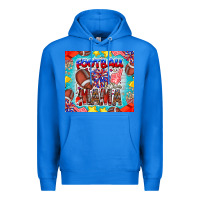 True Royal Football Mama Premium Hoodie - CowhideDigitalArt