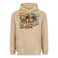 Mushroom all you need is love coffee Heavyweight Hoodie - BarkalooDesign