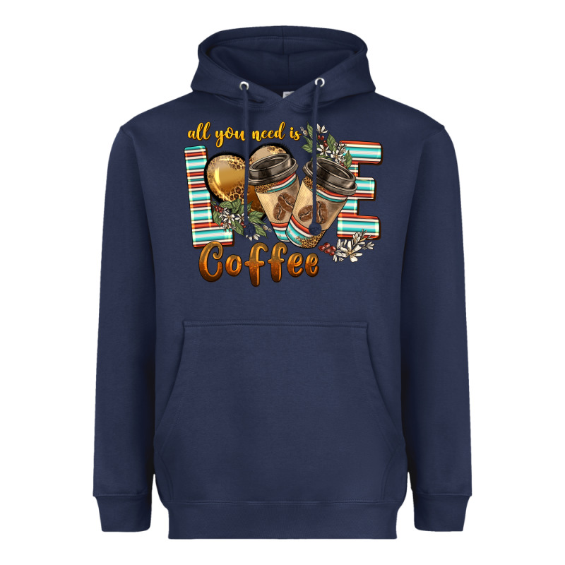 All You Need Is Love Coffee Heavyweight Hoodie by BarkalooDesign | Teevron