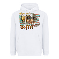 White all you need is love coffee Heavyweight Hoodie - BarkalooDesign