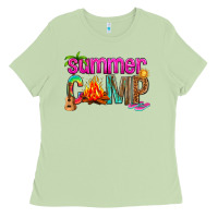 Matcha summer camp Ladies Tee - NancyCooperArtShop