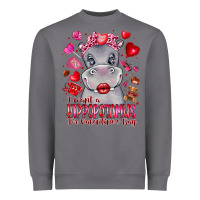 Storm i want hippopotamus for valentines day Heavyweight Sweatshirt - CowhideDigitalArt