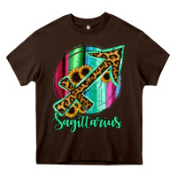 Chocolate Brown Sagittarrius Sign of Zodiac Heavy Core Tee - Bettercallsaul