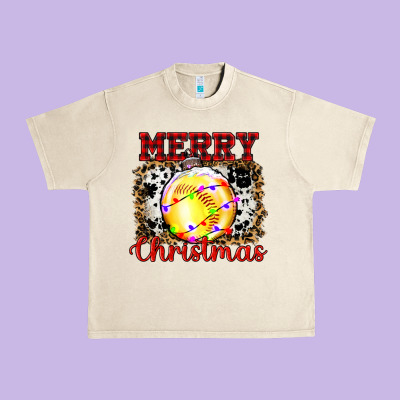 Ornament Merry Christmas Urban Heavy Tee Designed By Ranaportraitstore