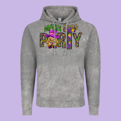 Mardi Gras Party Vintage Hoodie Designed By Howdyjamesfarm
