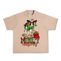 Burro mooey christmas holstein cow Urban Heavy Tee - CowGirlArtShop