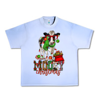 Grape Ice mooey christmas holstein cow Urban Heavy Tee - CowGirlArtShop