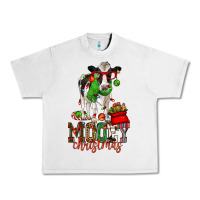 Lunar Rock mooey christmas holstein cow Urban Heavy Tee - CowGirlArtShop