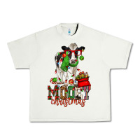 Pistachio mooey christmas holstein cow Urban Heavy Tee - CowGirlArtShop