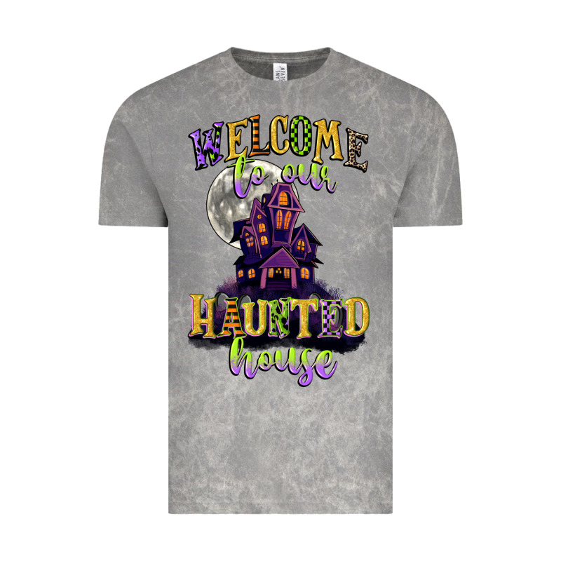 Welcome To Our Haunted House Vintage Tee by CowGirlArtShop | Teevron