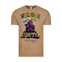 Vintage Coffee welcome to our haunted house Vintage Tee - CowGirlArtShop