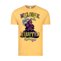 Vintage Mustard welcome to our haunted house Vintage Tee - CowGirlArtShop
