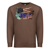 Chestnut usa  statue of liberty Premium Sweatshirt - BarkalooDesign