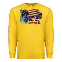 Lemon usa  statue of liberty Premium Sweatshirt - BarkalooDesign