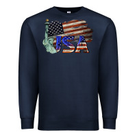Navy usa  statue of liberty Premium Sweatshirt - BarkalooDesign