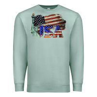 Seafoam usa  statue of liberty Premium Sweatshirt - BarkalooDesign