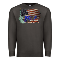 Smoke usa  statue of liberty Premium Sweatshirt - BarkalooDesign