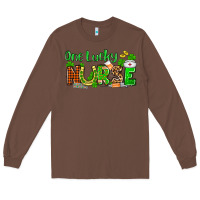 Chestnut St. Patrick's One lucky Nurse Long Sleeve Tee - OliviaCreatesArt