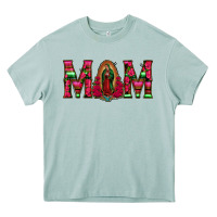 Arona Mom with Floral Aztec and Leopard Background Heavy Core Tee - Bettercallsaul