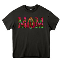 Asphalt Mom with Floral Aztec and Leopard Background Heavy Core Tee - Bettercallsaul