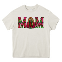 Cream Mom with Floral Aztec and Leopard Background Heavy Core Tee - Bettercallsaul