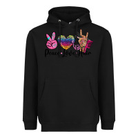 Black peace love hair Heavyweight Hoodie - BarkalooDesign