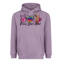 Lavender peace love hair Heavyweight Hoodie - BarkalooDesign