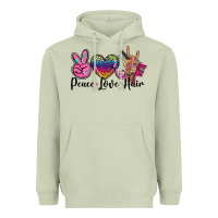 Matcha peace love hair Heavyweight Hoodie - BarkalooDesign