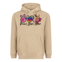 Mushroom peace love hair Heavyweight Hoodie - BarkalooDesign
