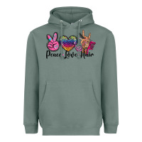 Sage peace love hair Heavyweight Hoodie - BarkalooDesign