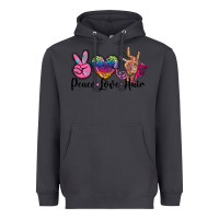 Smoke peace love hair Heavyweight Hoodie - BarkalooDesign