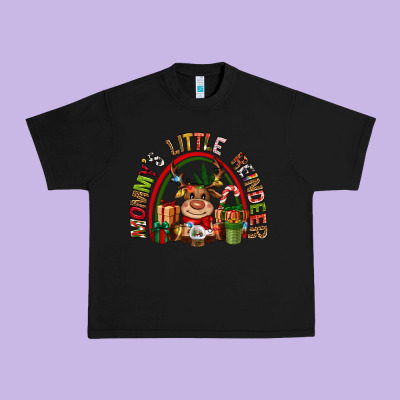 Mommys Little Reindeer Christmas Urban Heavy Tee Designed By Cowgirlartshop