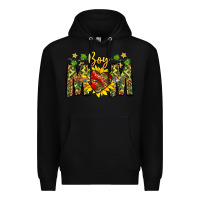 Black boy mom Premium Hoodie - CowhideDigitalArt