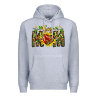 Heather Grey boy mom Premium Hoodie - CowhideDigitalArt