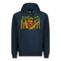 Navy boy mom Premium Hoodie - CowhideDigitalArt