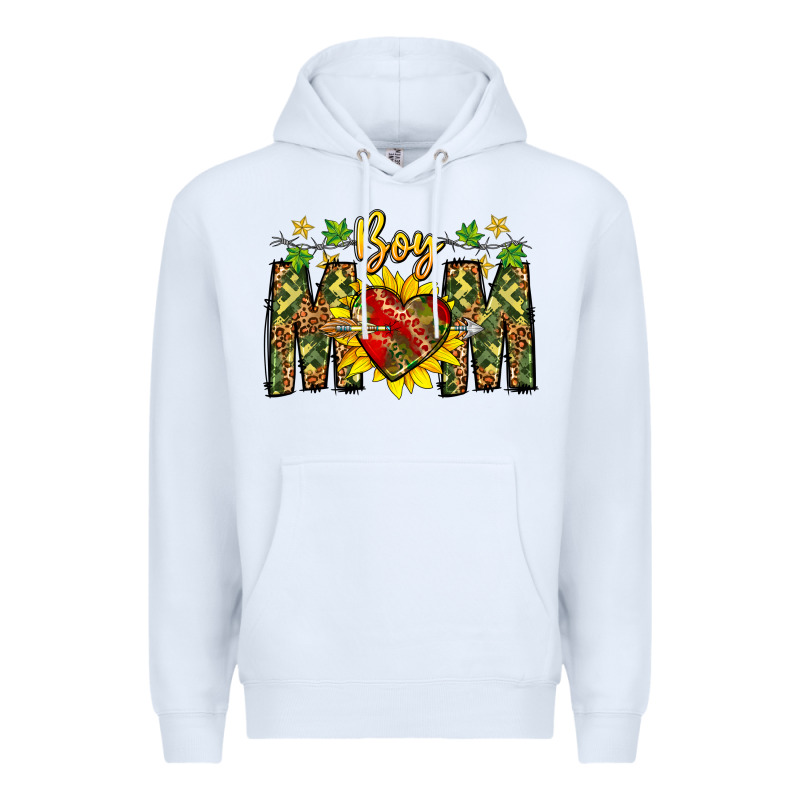 Boy Mom Premium Hoodie by CowhideDigitalArt | Teevron