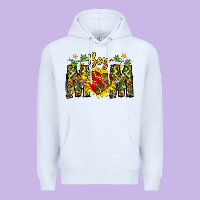 Boy Mom Premium Hoodie Designed By Cowhidedigitalart