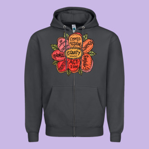 Equality Inclusion Diversity Equity Love Never Fails Teacher Zipper Hoodie Designed By Trangstudio