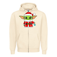 Sandshell baby yoda christmas santa claus Zipper Hoodie - trangStudio