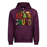 Mauve Wine elf squad with elf hat and socks Urban Hoodie - AdoDesignShop