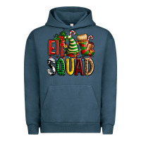 Pigment Midnight Navy elf squad with elf hat and socks Urban Hoodie - AdoDesignShop