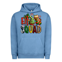Pigment Pebble Blue elf squad with elf hat and socks Urban Hoodie - AdoDesignShop