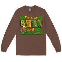 Chestnut St. Patrick's Fueled by beer and shenanigangs Long Sleeve Tee - OliviaCreatesArt