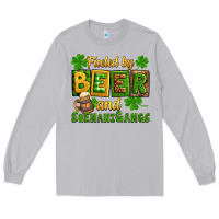 Moon Dust St. Patrick's Fueled by beer and shenanigangs Long Sleeve Tee - OliviaCreatesArt