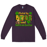Plum St. Patrick's Fueled by beer and shenanigangs Long Sleeve Tee - OliviaCreatesArt