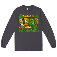 Smoke St. Patrick's Fueled by beer and shenanigangs Long Sleeve Tee - OliviaCreatesArt