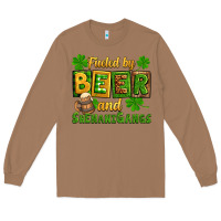 Toasted Coconut St. Patrick's Fueled by beer and shenanigangs Long Sleeve Tee - OliviaCreatesArt