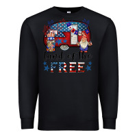 Black land of the free caravan gnomies Premium Sweatshirt - BarkalooDesign