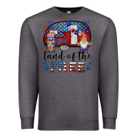 Charcoal Heather land of the free caravan gnomies Premium Sweatshirt - BarkalooDesign